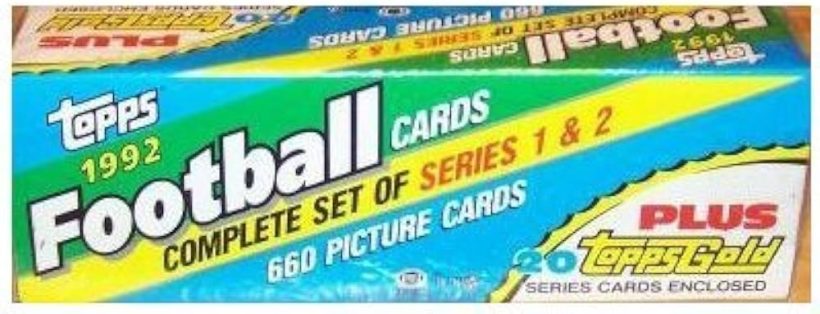 A factory-sealed 1992 Topps Soccer set, featuring vibrant packaging and premium cards, including bonus Gold Parallel cards, perfect for collectors and soccer fans.