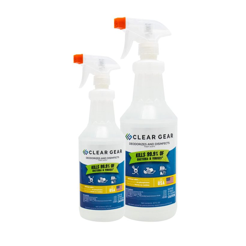 Clear Gear Disinfectant, Cleaner, and Deodorizer